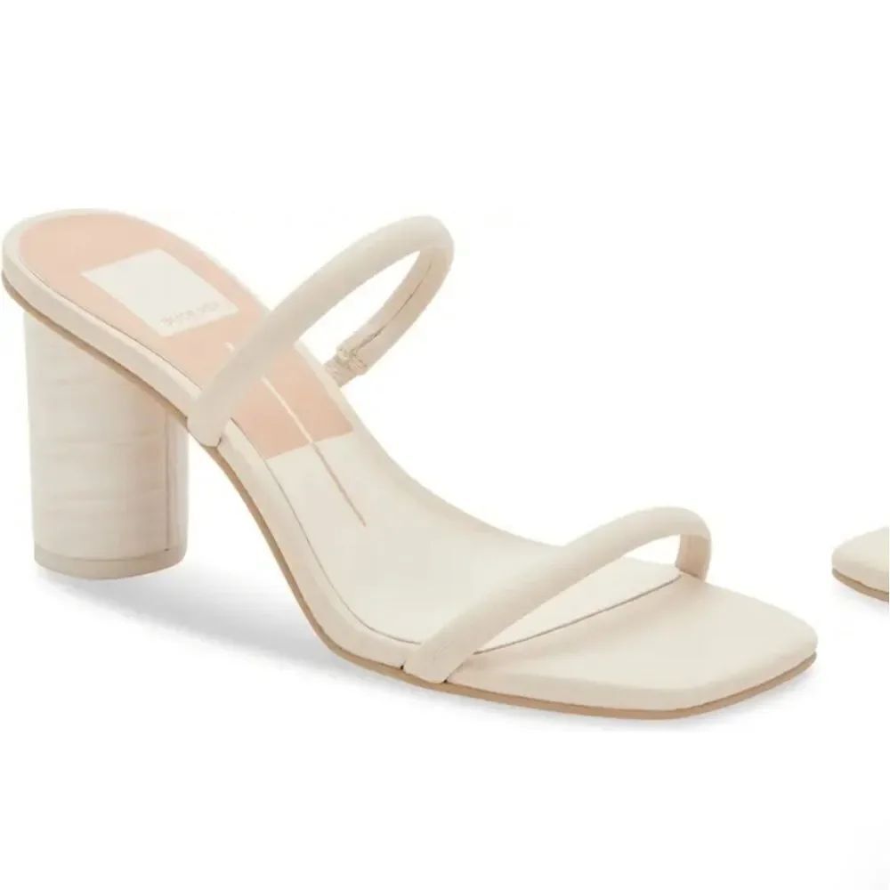 BRAND NEW DV DOLCE VITA MERRICK DOUBLE STRAP SLIP ON WOMEN"S SQUARE TOE SANDAL